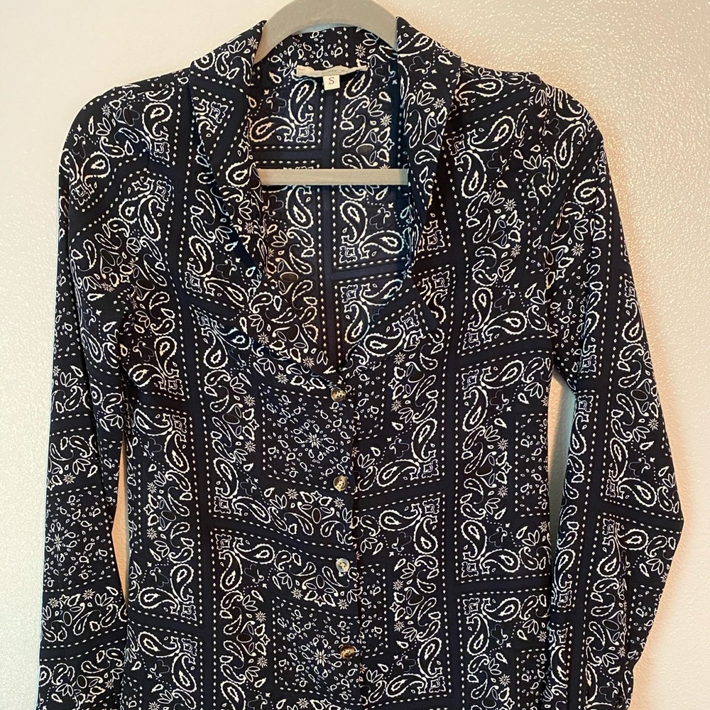 Never Fully Dressed Bandana Shirt with Tie/Belt